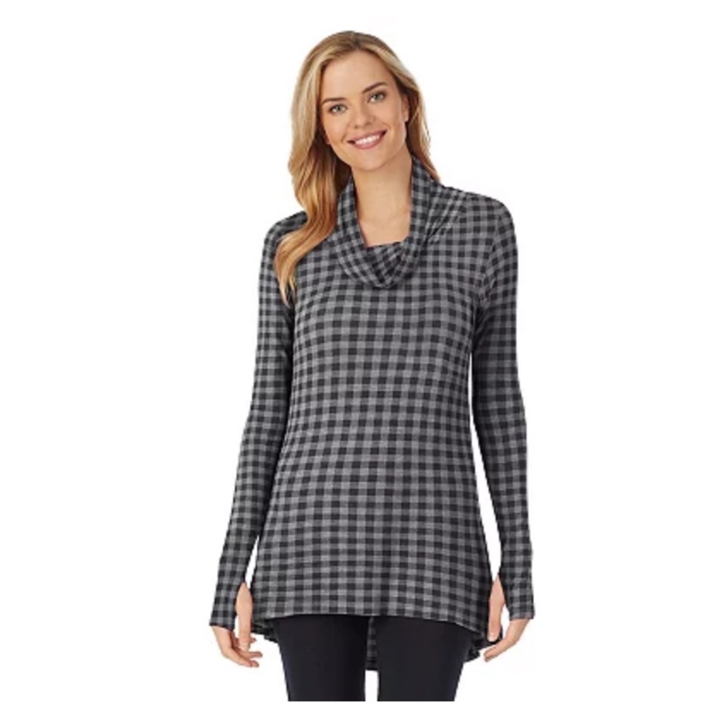 Cuddl Duds® Softwear with Stretch Long Sleeve Cowlneck Tunic Top Size Medium